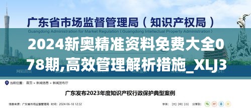 2024新奥精准资料免费大全078期,高效管理解析措施_XLJ3.52.67珍贵版