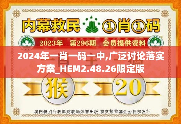 2024年一肖一码一中,广泛讨论落实方案_HEM2.48.26限定版