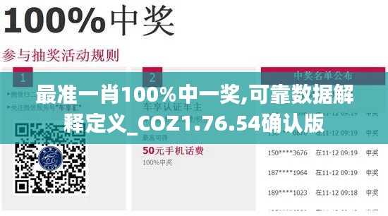 最准一肖100%中一奖,可靠数据解释定义_COZ1.76.54确认版