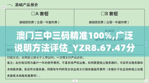 澳门三中三码精准100%,广泛说明方法评估_YZR8.67.47分析版