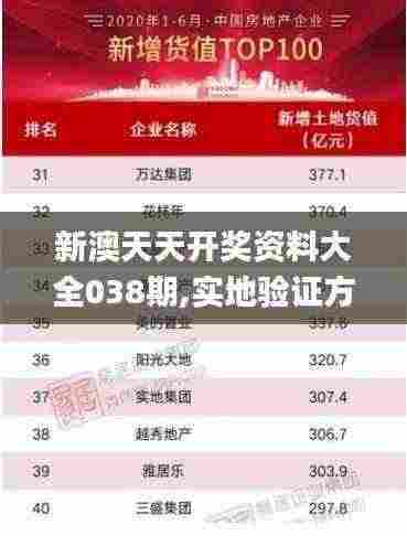 新澳天天开奖资料大全038期,实地验证方案策略_MVV3.26.22光辉版