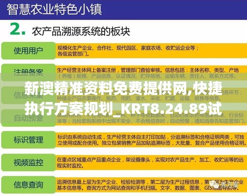 新澳精准资料免费提供网,快捷执行方案规划_KRT8.24.89试点版