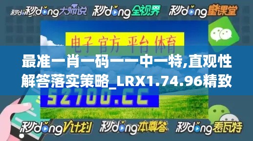 最准一肖一码一一中一特,直观性解答落实策略_LRX1.74.96精致生活版