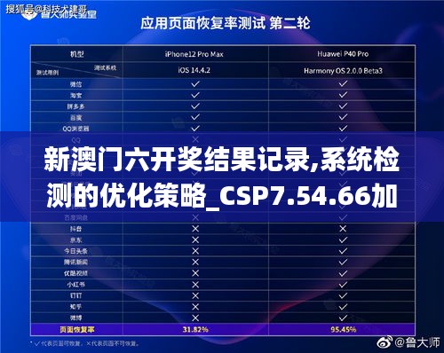 新澳门六开奖结果记录,系统检测的优化策略_CSP7.54.66加速版