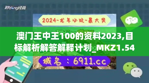 澳门王中王100的资料2023,目标解析解答解释计划_MKZ1.54.47创意版