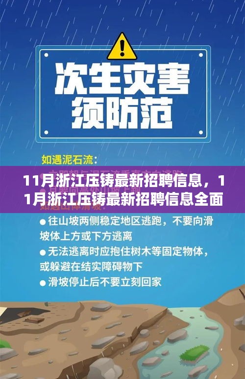 浙江压铸最新招聘信息揭秘，全面评测与介绍