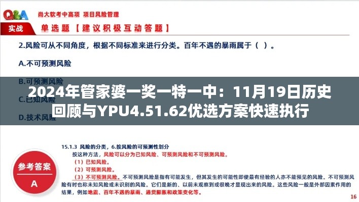 2024年管家婆一奖一特一中：11月19日历史回顾与YPU4.51.62优选方案快速执行