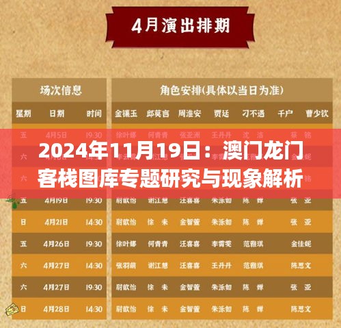 2024年11月19日：澳门龙门客栈图库专题研究与现象解析_VNX5.47.70黑科技版