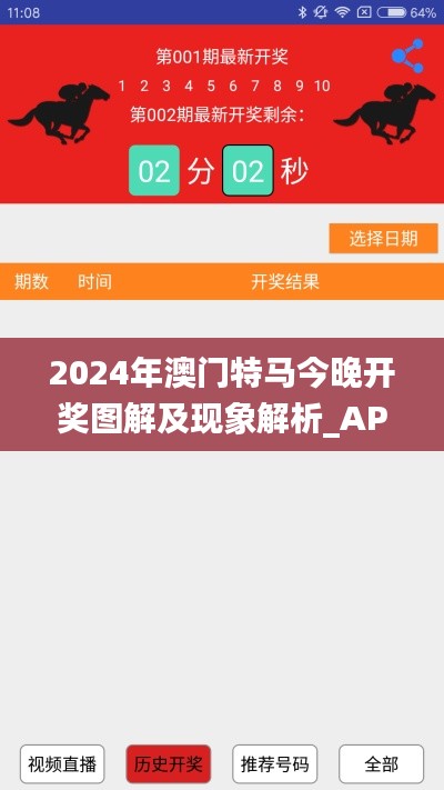 2024年澳门特马今晚开奖图解及现象解析_APU6.54.38交互版