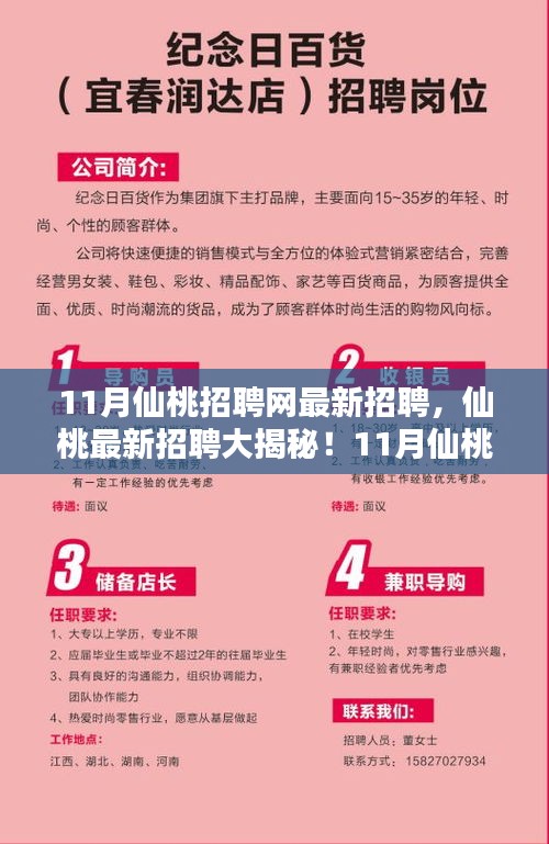 11月仙桃招聘网最新招聘火热出炉，揭秘热门职位，一网打尽仙桃最新招聘信息