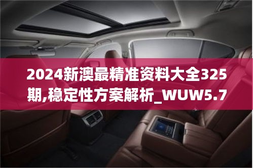 2024新澳最精准资料大全325期,稳定性方案解析_WUW5.78.99高配版