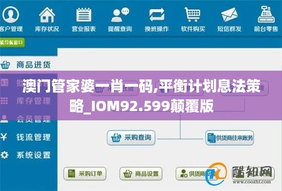 澳门管家婆一肖一码,平衡计划息法策略_IOM92.599颠覆版