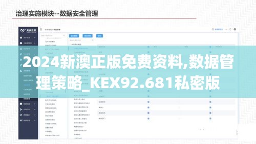 2024新澳正版免费资料,数据管理策略_KEX92.681私密版