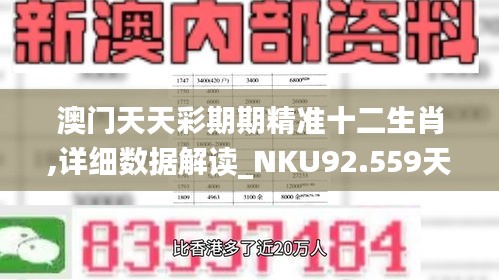 澳门天天彩期期精准十二生肖,详细数据解读_NKU92.559天然版