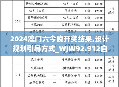 2024澳门六今晚开奖结果,设计规划引导方式_WJW92.912自由版