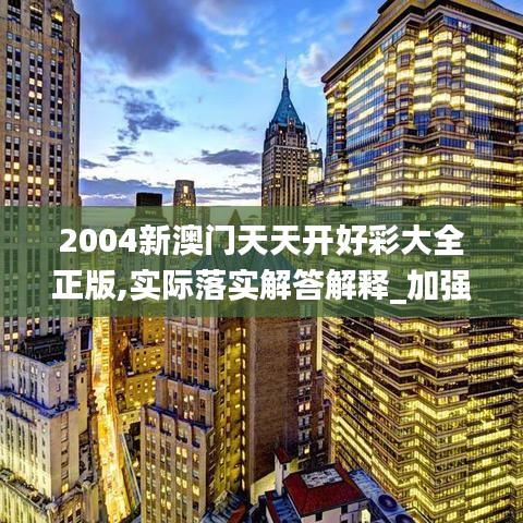 2004新澳门天天开好彩大全正版,实际落实解答解释_加强版FGY6.25