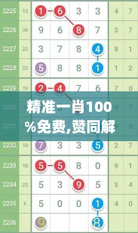 精准一肖100%免费,赞同解答解释落实_高速版VZA6.48