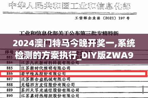 2024澳门特马今晚开奖一,系统检测的方案执行_DIY版ZWA9.19