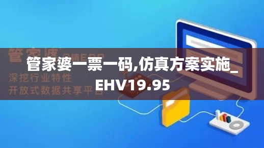 管家婆一票一码,仿真方案实施_EHV19.95