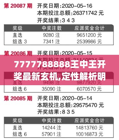 7777788888王中王开奖最新玄机,定性解析明确评估_ELS19.27