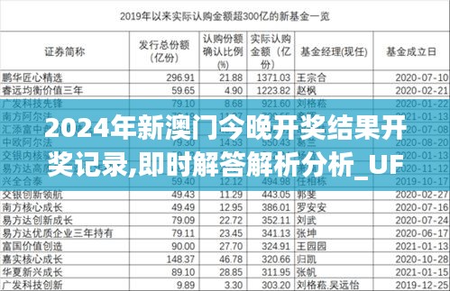 2024年新澳门今晚开奖结果开奖记录,即时解答解析分析_UFZ19.30