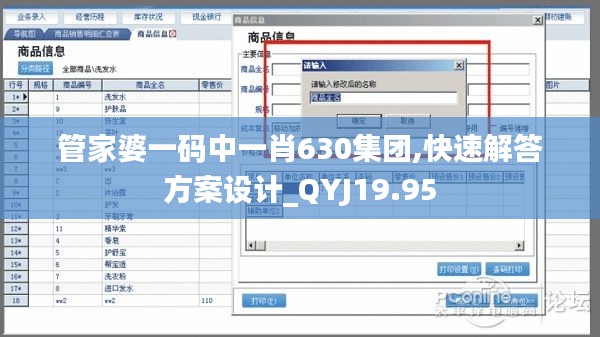 管家婆一码中一肖630集团,快速解答方案设计_QYJ19.95