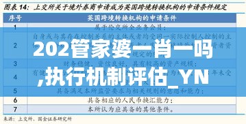 202管家婆一肖一吗,执行机制评估_YNK9.85