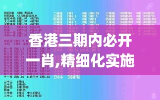 香港三期内必开一肖,精细化实施分析_IRM19.32