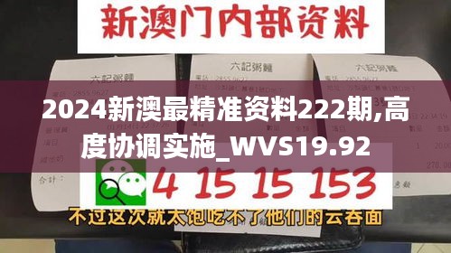 2024新澳最精准资料222期,高度协调实施_WVS19.92