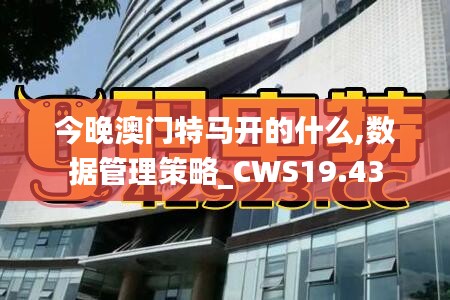 今晚澳门特马开的什么,数据管理策略_CWS19.43