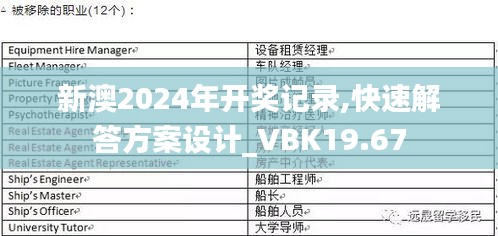 新澳2024年开奖记录,快速解答方案设计_VBK19.67