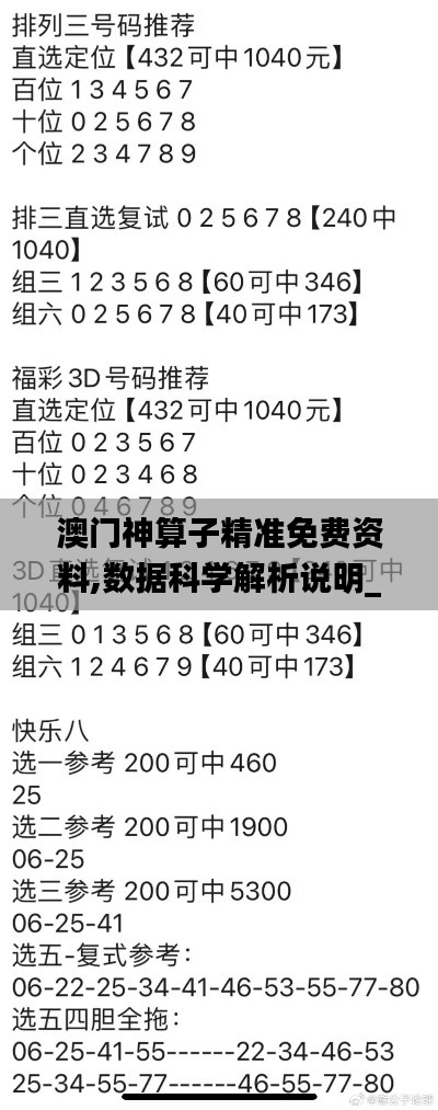 澳门神算子精准免费资料,数据科学解析说明_NPJ9.35