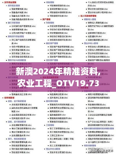 新澳2024年精准资料,农业工程_OTV19.73