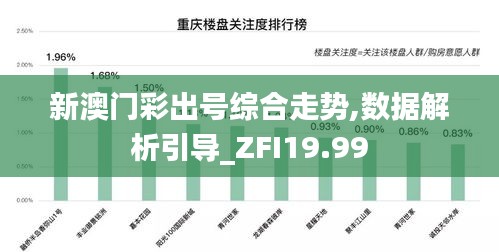 新澳门彩出号综合走势,数据解析引导_ZFI19.99