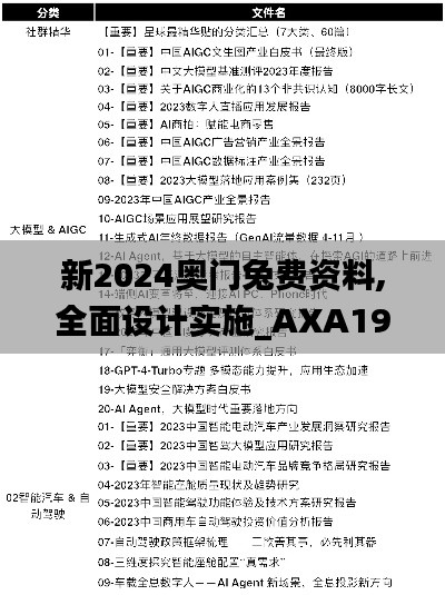 新2024奥门兔费资料,全面设计实施_AXA19.22