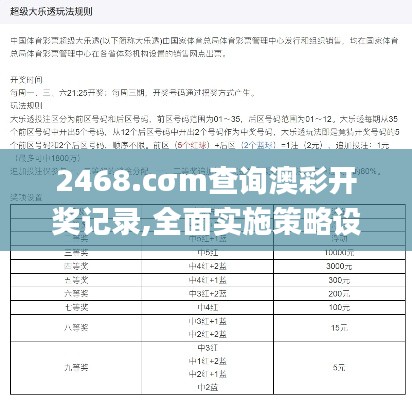 2468.cσm查询澳彩开奖记录,全面实施策略设计_ZON9.39