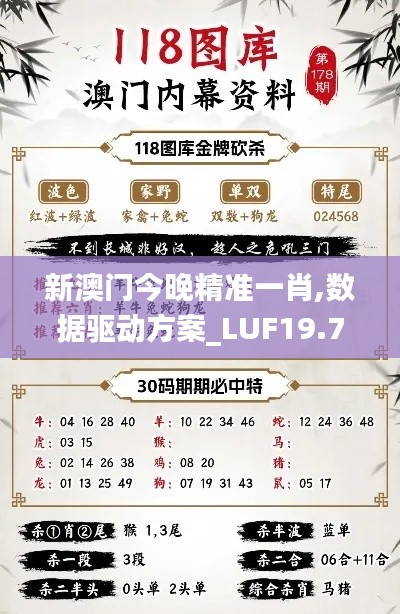 新澳门今晚精准一肖,数据驱动方案_LUF19.77