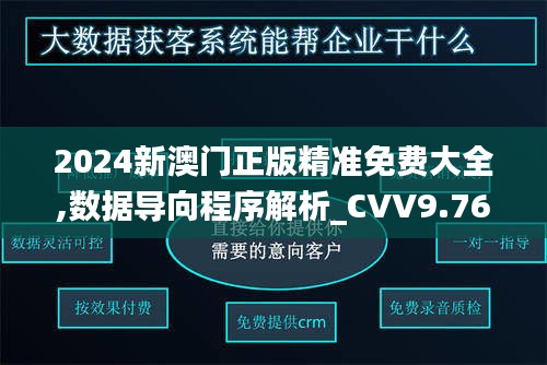 2024新澳门正版精准免费大全,数据导向程序解析_CVV9.76