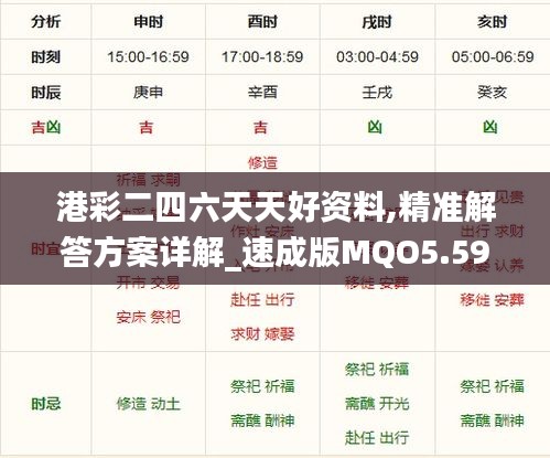 港彩二四六天天好资料,精准解答方案详解_速成版MQO5.59