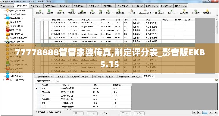 77778888管管家婆传真,制定评分表_影音版EKB5.15