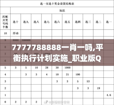 7777788888一肖一吗,平衡执行计划实施_职业版QRY5.12