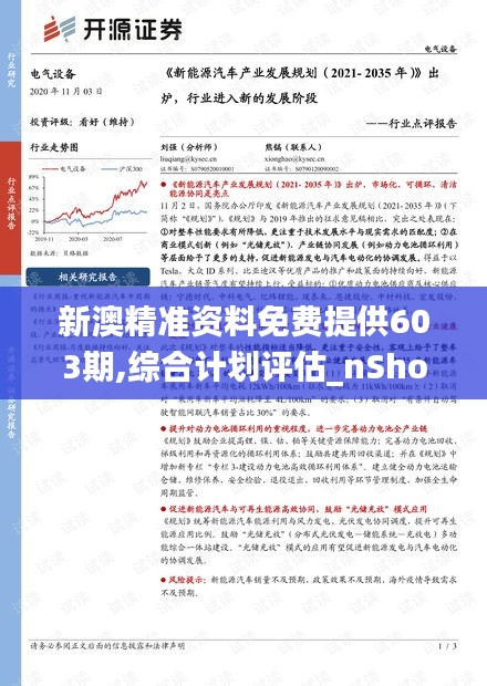 新澳精准资料免费提供603期,综合计划评估_nShopMCG5.16