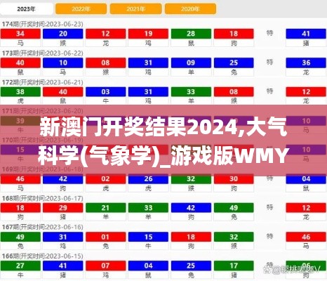 新澳门开奖结果2024,大气科学(气象学)_游戏版WMY5.81