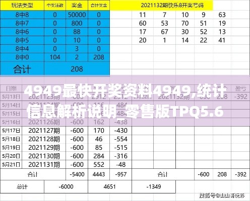 4949最快开奖资料4949,统计信息解析说明_零售版TPQ5.64