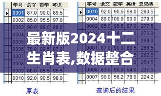 最新版2024十二生肖表,数据整合决策_云技术版JXT5.51