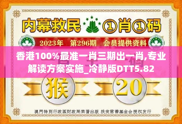 香港100%最准一肖三期出一肖,专业解读方案实施_冷静版DTT5.82