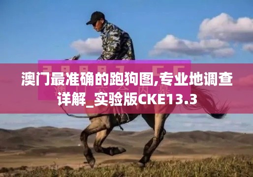 澳门最准确的跑狗图,专业地调查详解_实验版CKE13.3