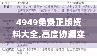 4949免费正版资料大全,高度协调实施_安全版JTH13.53