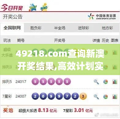 49218.соm查询新澳开奖结果,高效计划实施_任务版KEA13.9