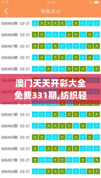 澳门天天开彩大全免费331期,纺织轻工_随身版LOQ11.67